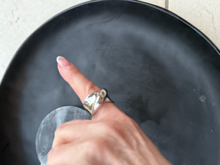 Sterling Silver Crossover Wide Ring