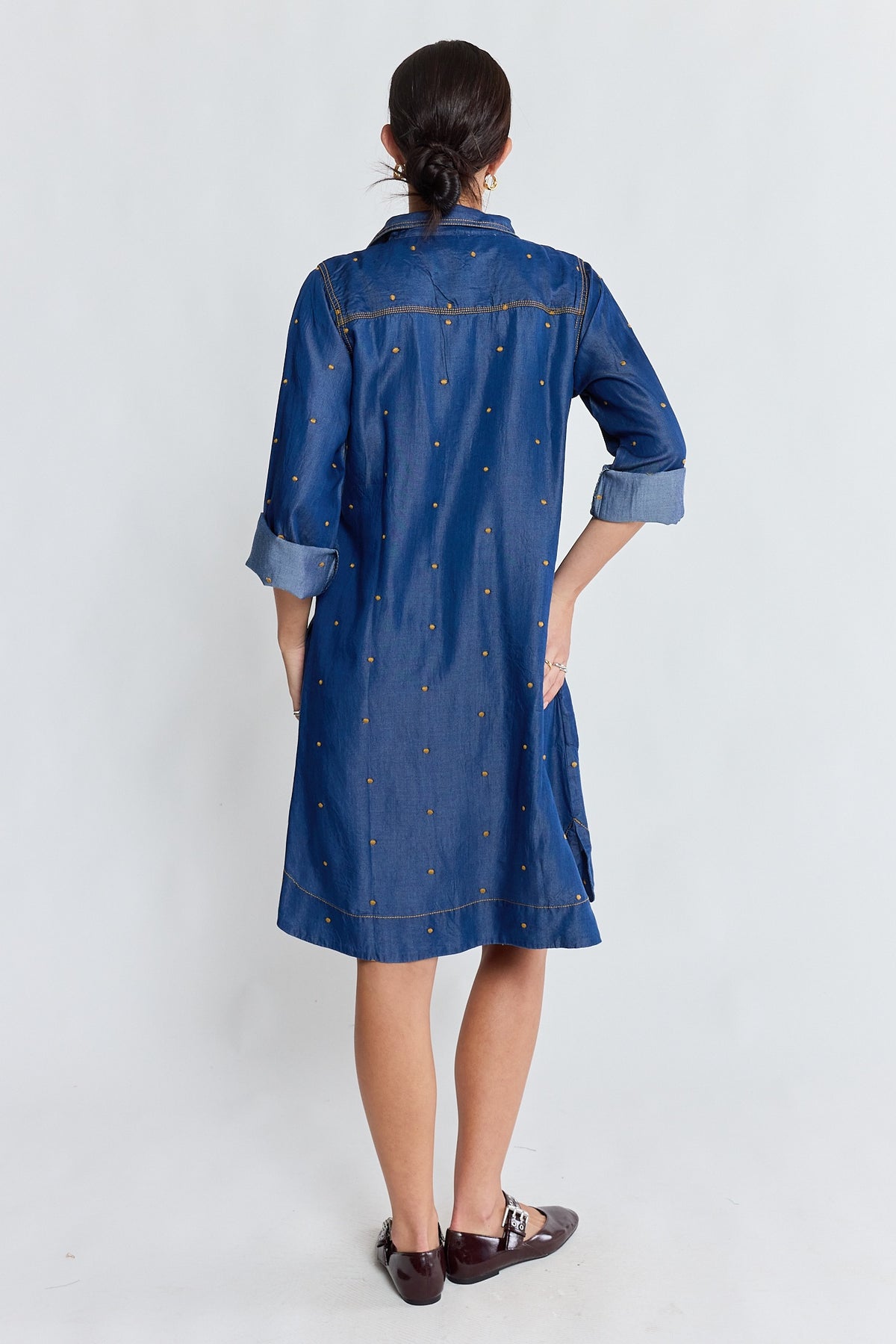 River Shirtmaker Dress Indigo
