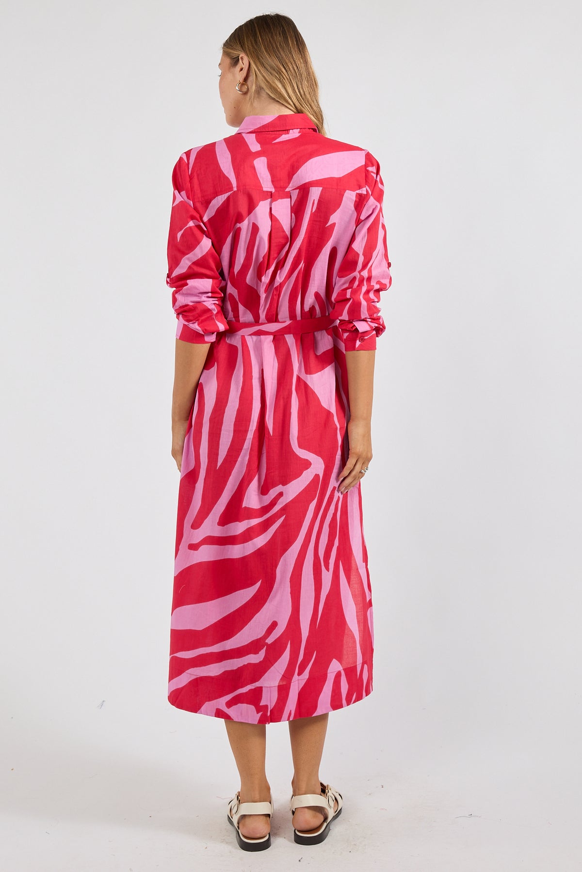 Zephyr Shirtmaker Dress Melon