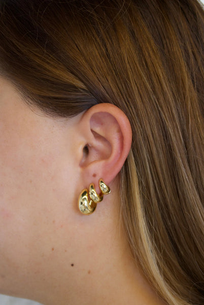 Steph Hoop Medium Gold