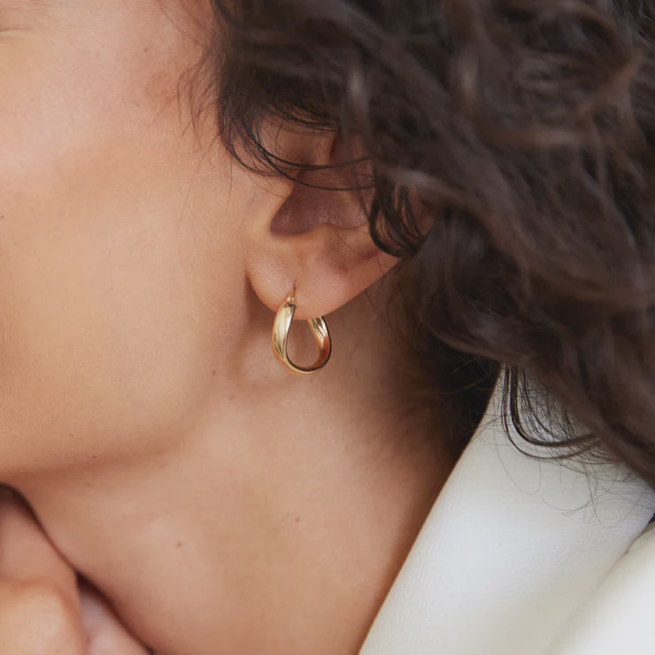 Eddy Yellow Gold Hoop