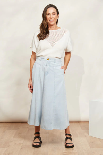 Playa Midi Skirt Capri 100% Cotton