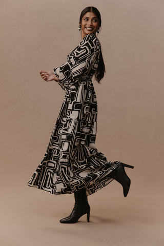 Elsie Maxi Dress Geo