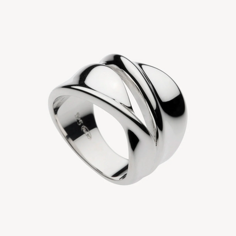 Somersault Ring Silver 14mm Medium