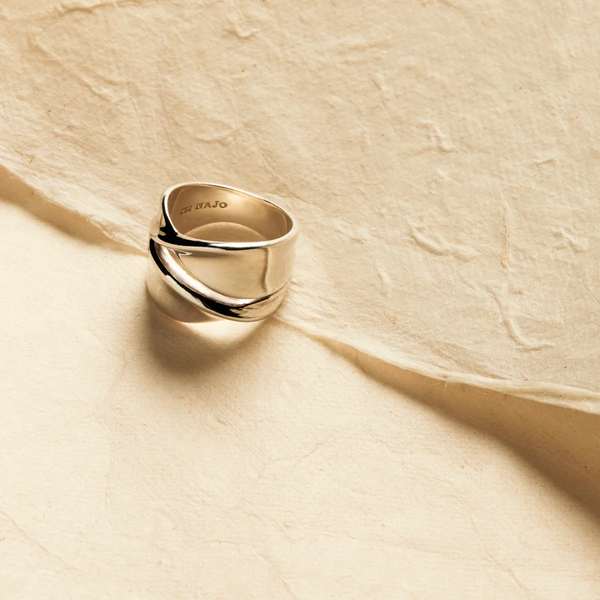 Somersault Ring Silver 14mm Medium