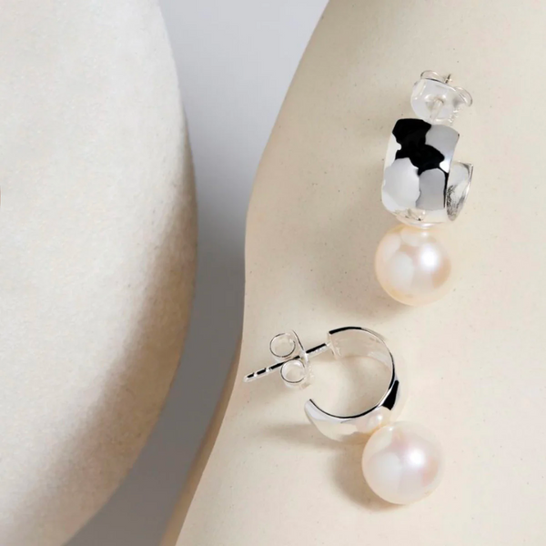 Idyll Silver Pearl Stud Earring