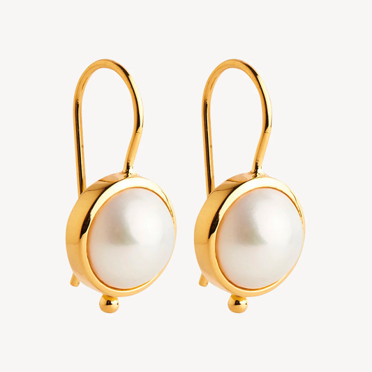 Najo Garland Yellow Gold Pearl Earring