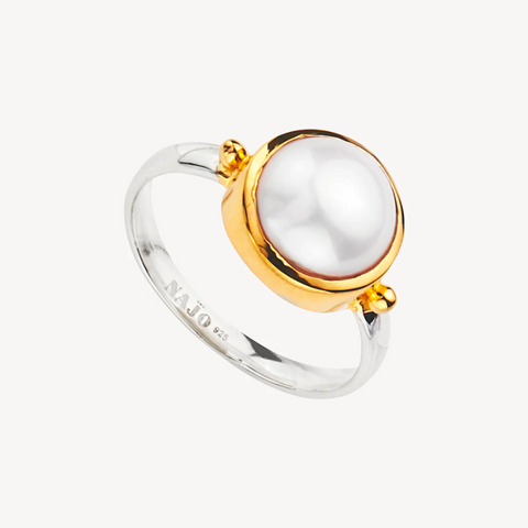 Garland Two-Tone Pearl Ring Medium