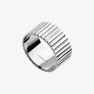 Raya Wide Silver Band 10mm - Medium