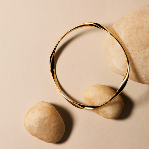 Garden of Eden Bangle Yellow Gold 65mm