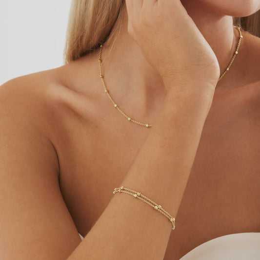 Birdsong Chain Bracelet Gold 18.5+3cm ext