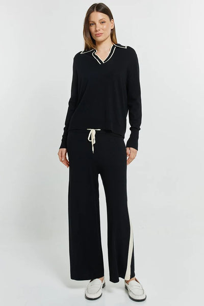 Makenna Polo Sweater Black