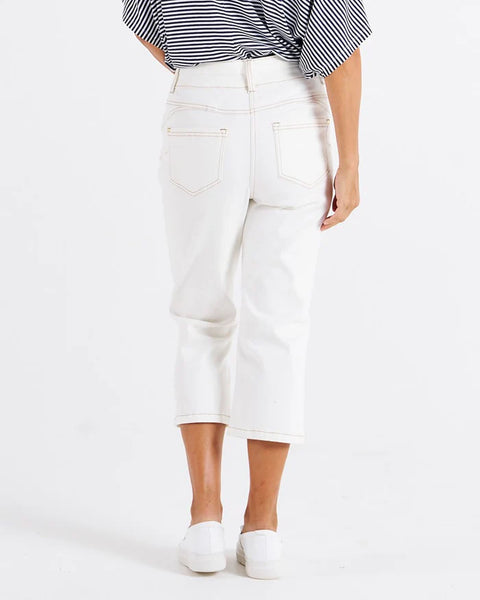 Alessi Crop Jean White