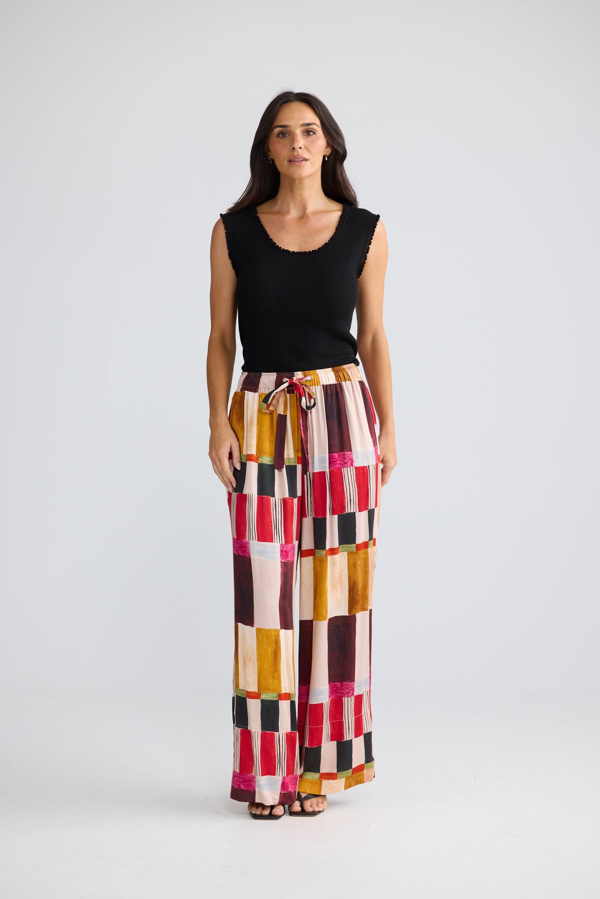 Astrid Summer Pant Painterly Geo