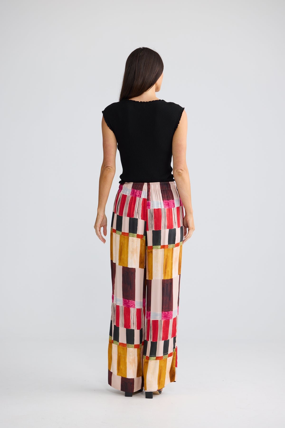 Astrid Summer Pant Painterly Geo