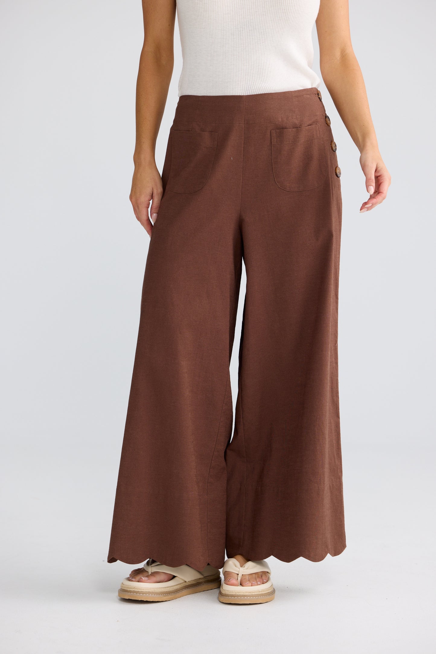 Kenzie Summer Pant Coffee