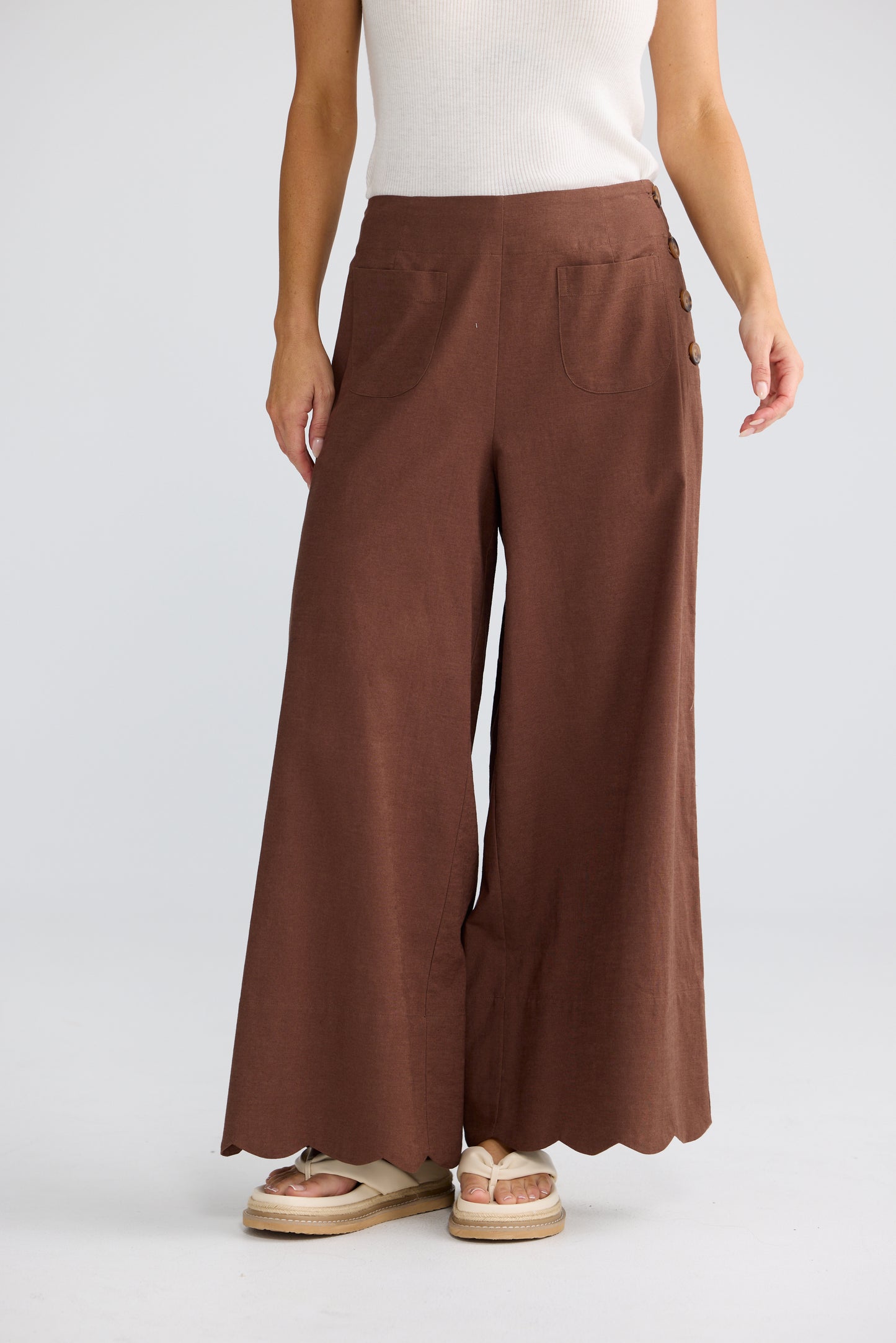 Kenzie Summer Pant Coffee