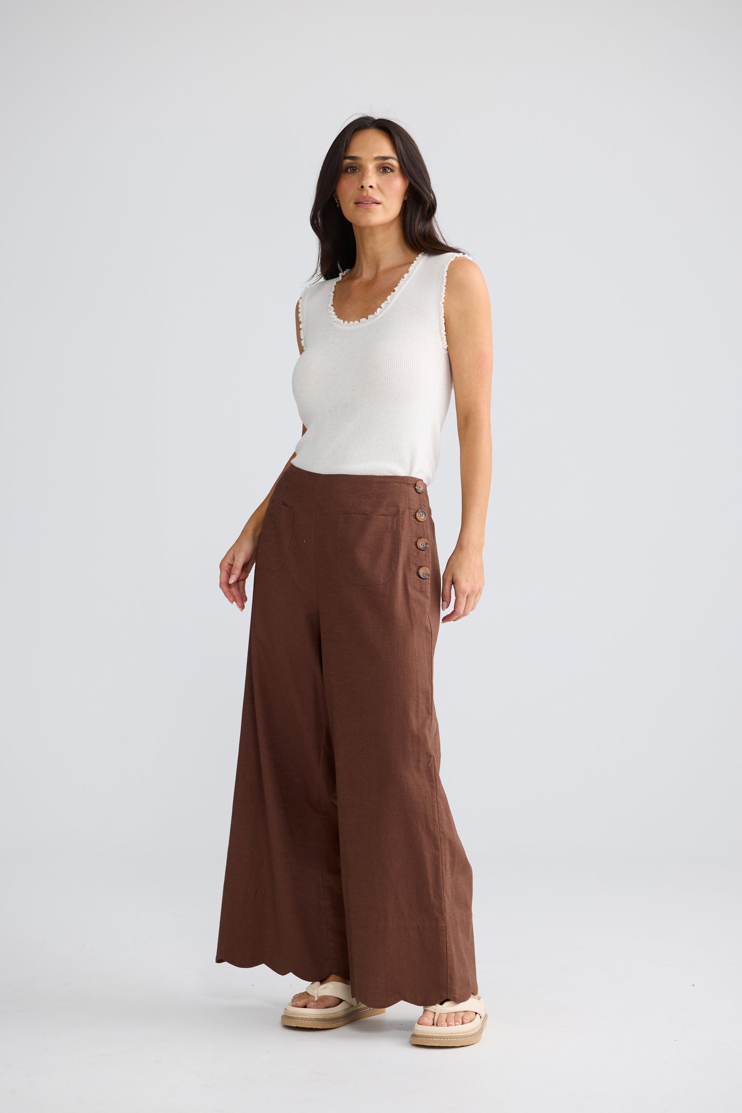 Kenzie Summer Pant Coffee