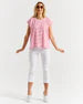 Michaela Top Cherry Blossom Stripe