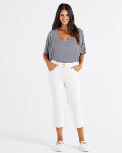 Alessi Crop Jean White