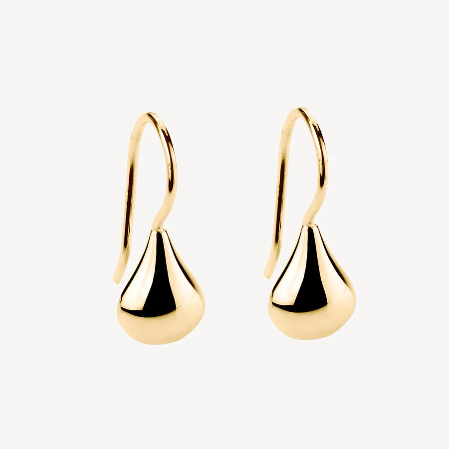 Baby Tears Yellow Gold Earring