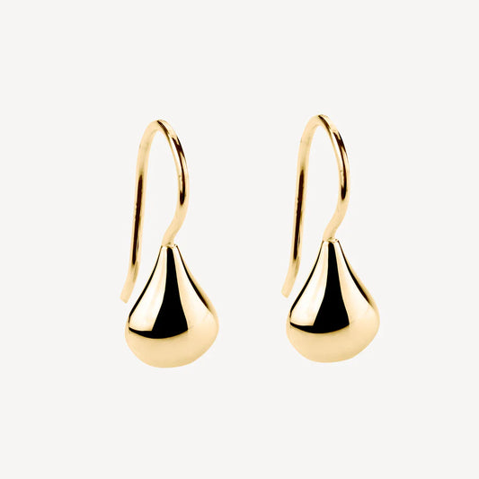 Baby Tears Yellow Gold Earring