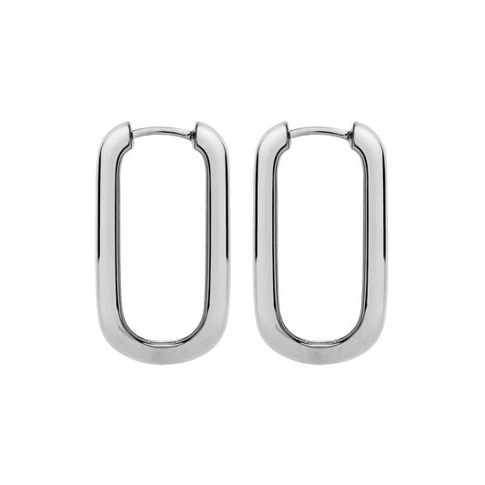 Najo Elemental Silver Hoop Earring