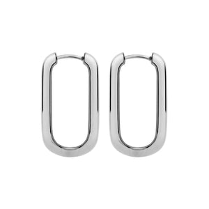 Najo Elemental Silver Hoop Earring