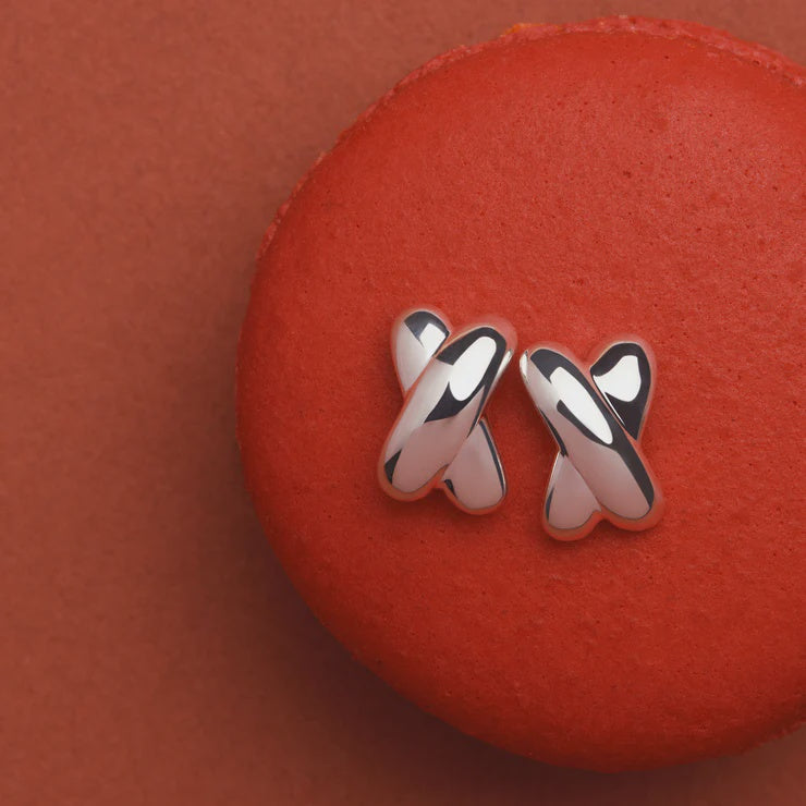 Bisous Stud Earring Silver