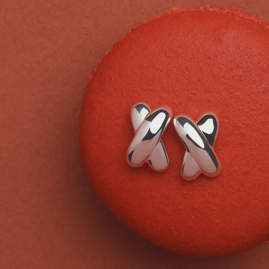 Bisous Stud Earring Silver