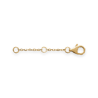 18CT Yellow Gold Plated Double Chain Extender 3.5cm