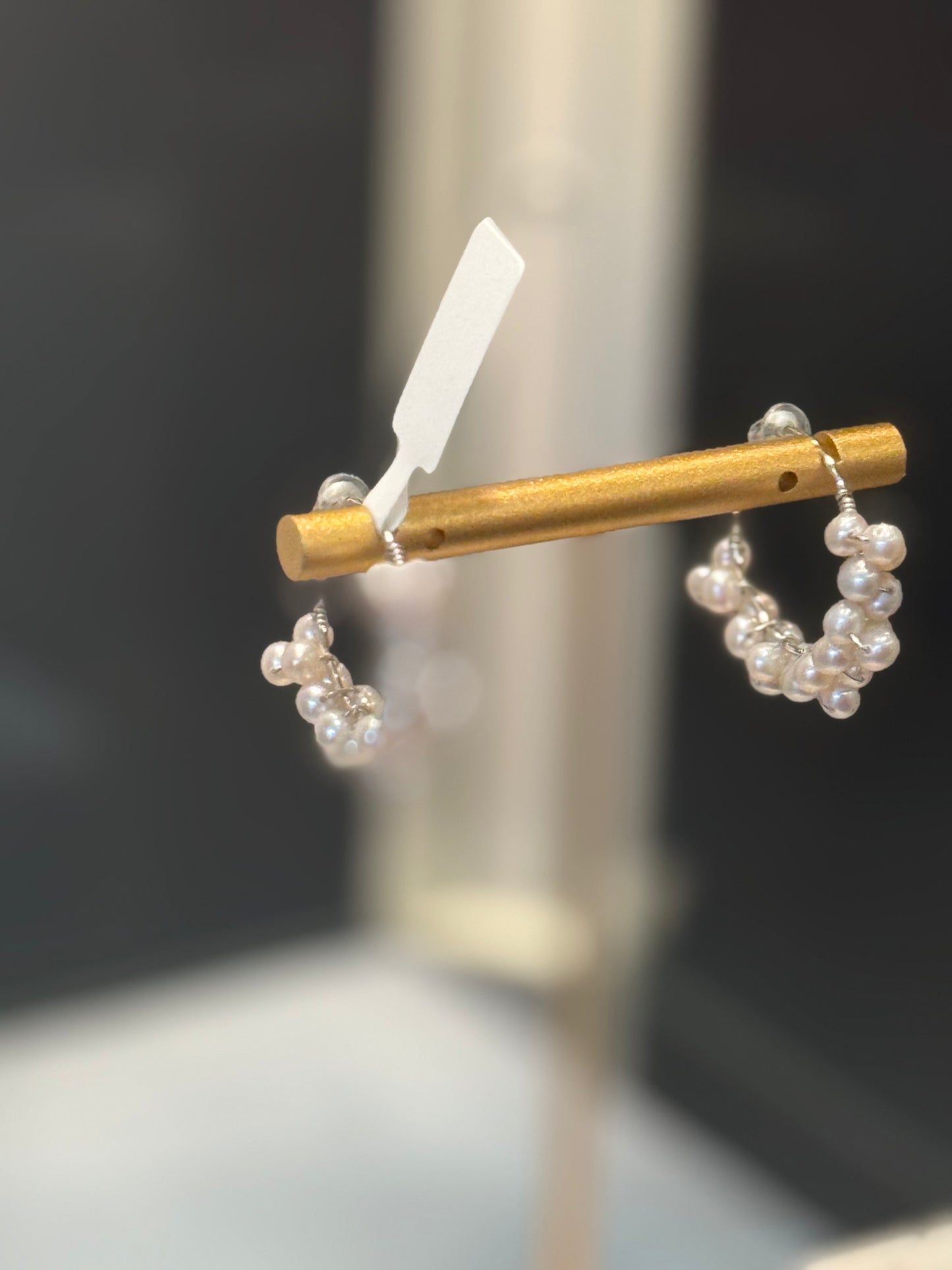 Zara Pearl Hoop