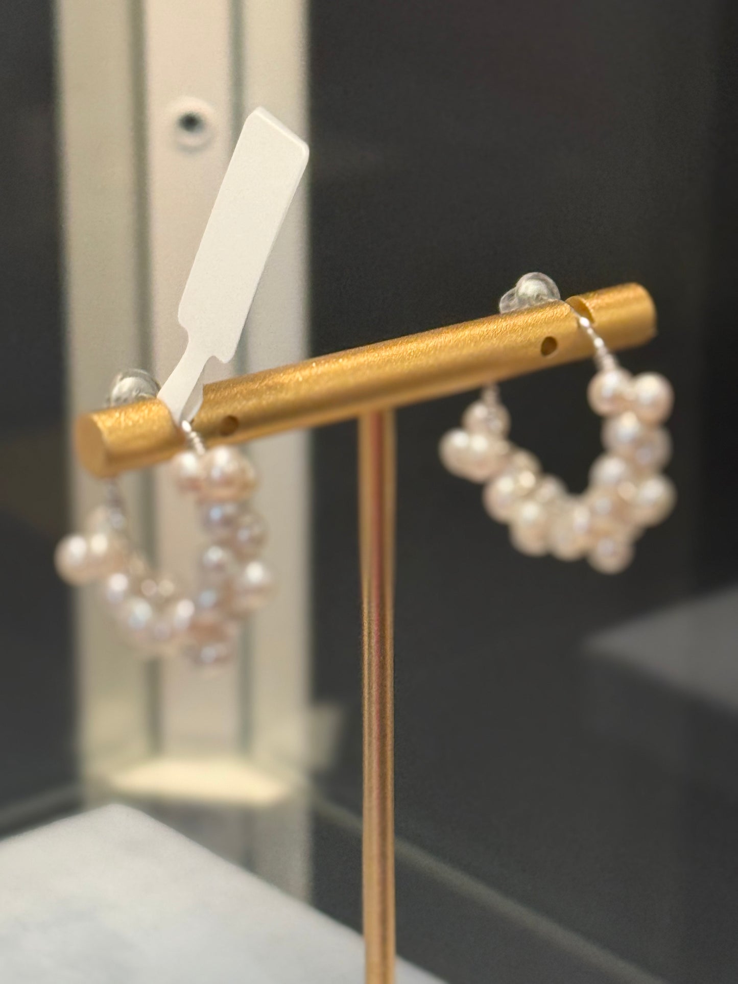 Zara Pearl Hoop