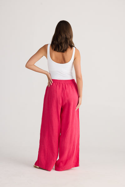 Raspberry gauze Fly Away Pant