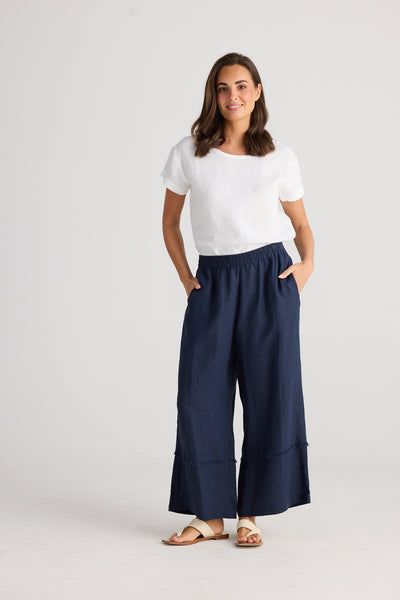 Sailor Linen Pant Navy