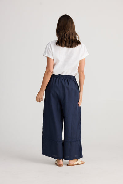Sailor Linen Pant Navy