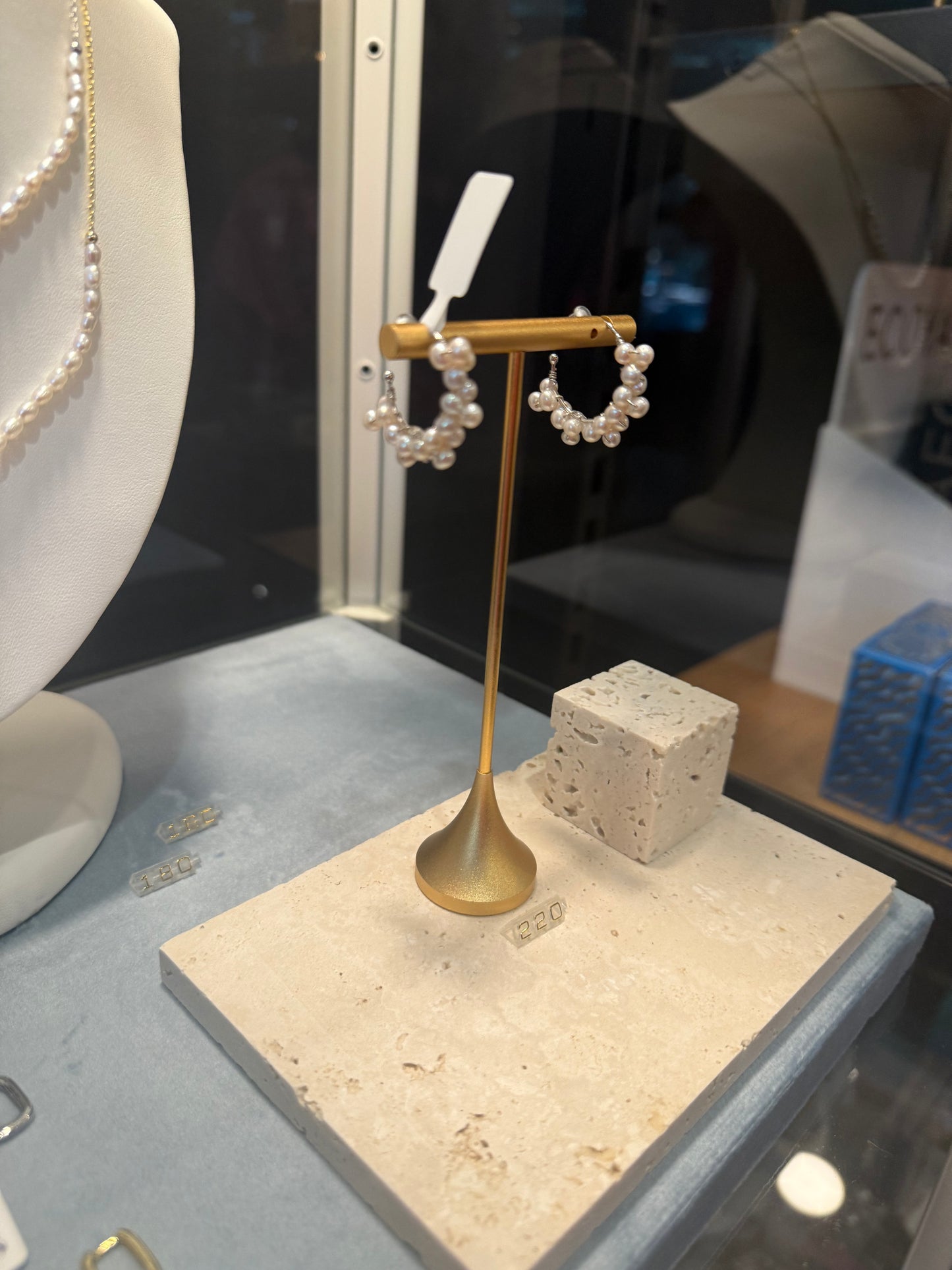 Zara Pearl Hoop