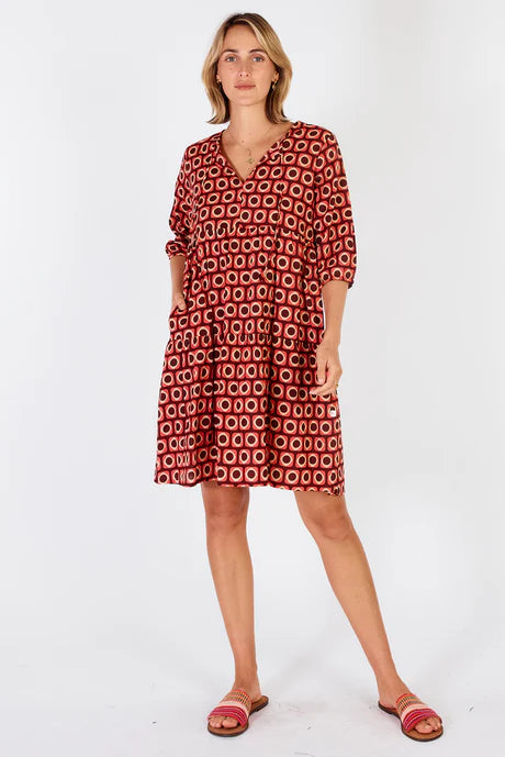 Montreal Dress Cranberry