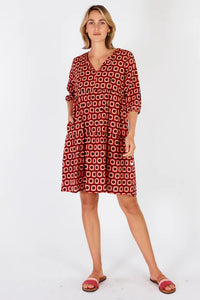 Montreal Dress Cranberry