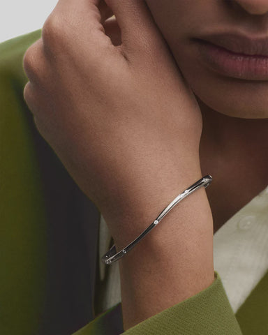 Air bangle Silver Medium