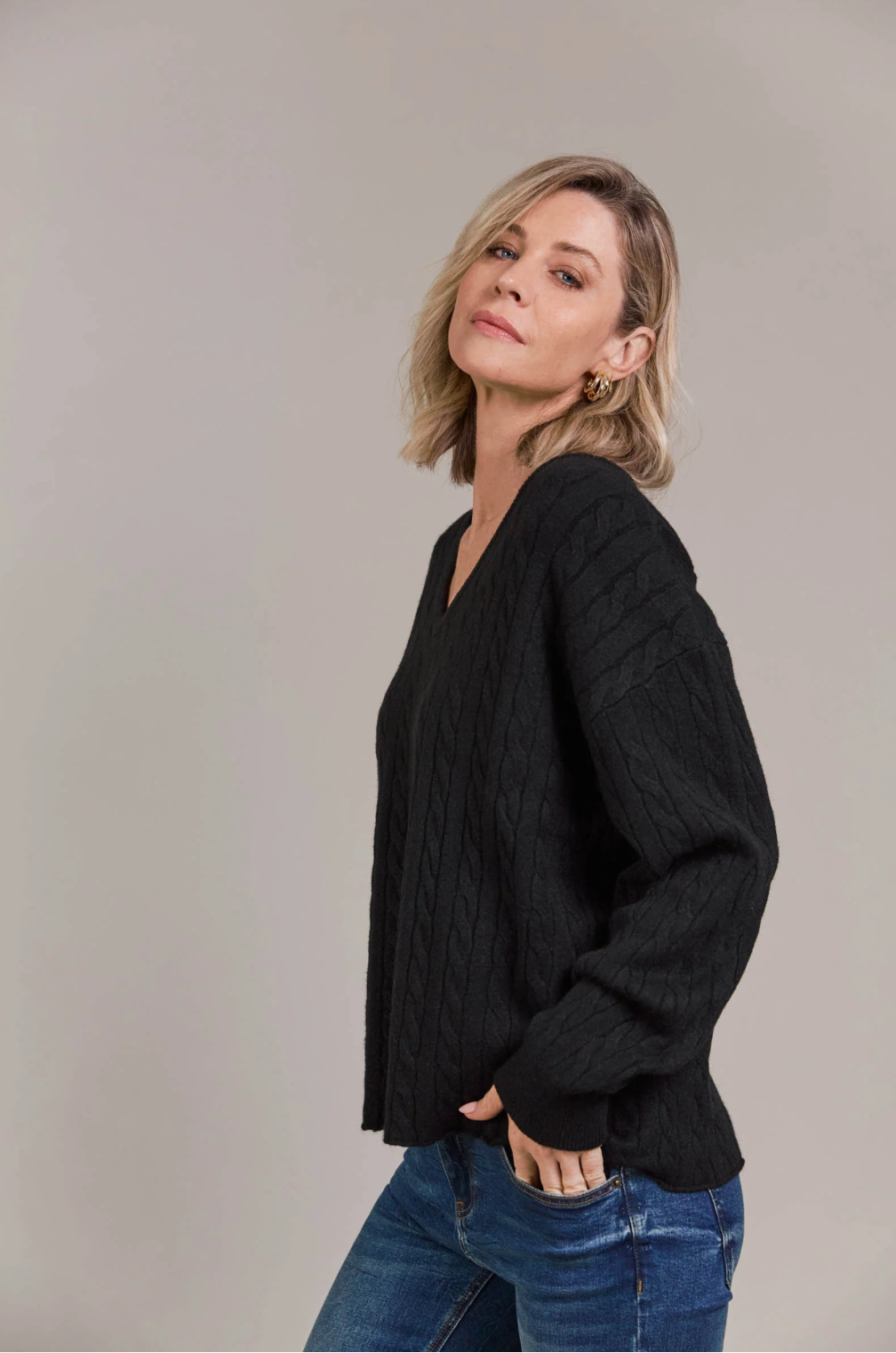 Palmer cable Knit