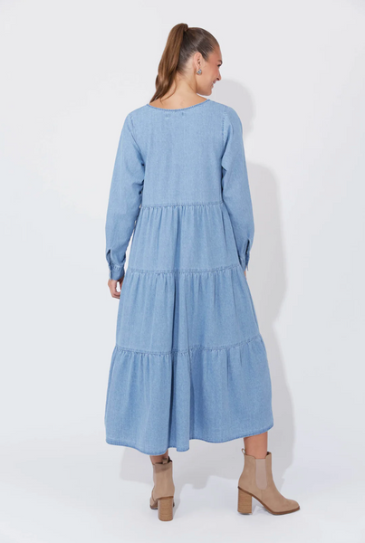 Austin Denim Maxi Dress