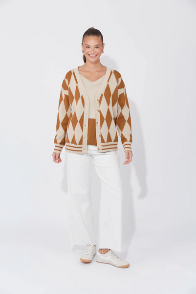 Casablanca Lurex Cardigan Sand/Dune