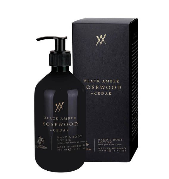 Hand & Body Lotion - Black Amber