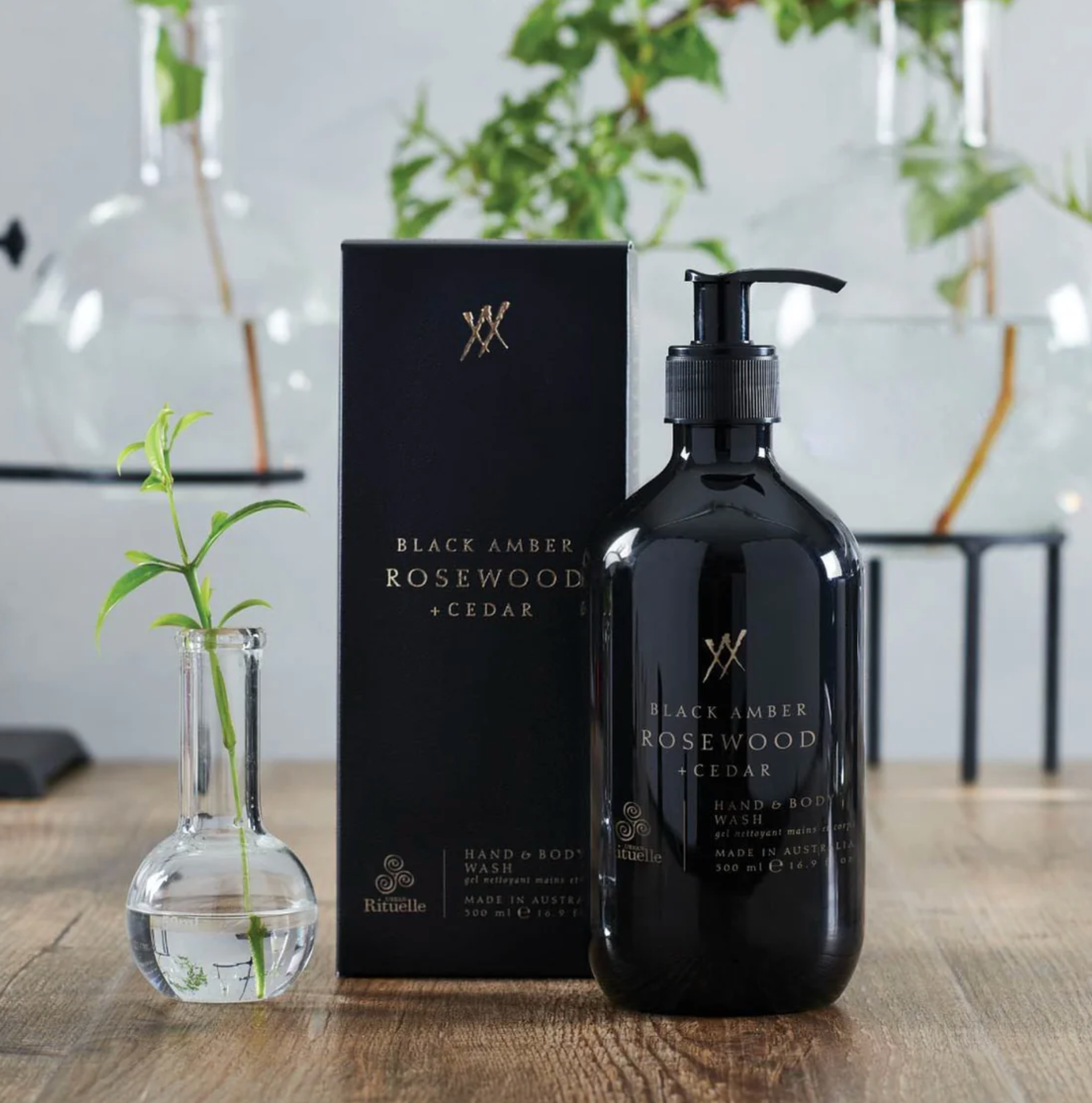 Hand & Body Wash - Black Amber