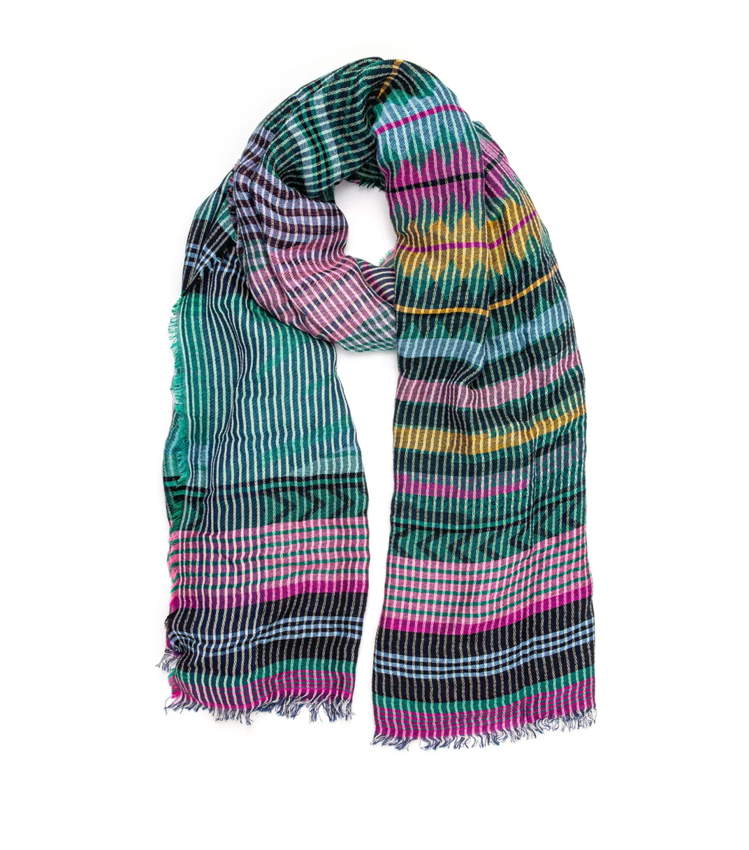 Isabel Scarf- Mixed Colourful Checks