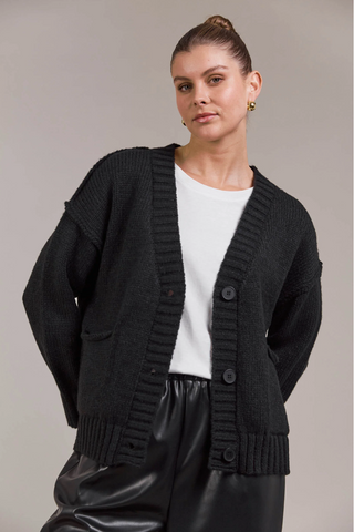Katana Cardigan Black