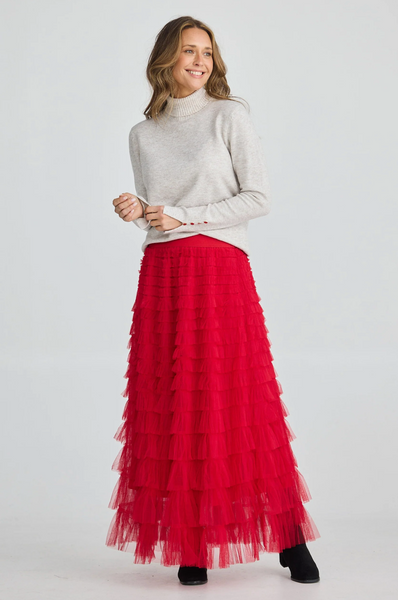 Chance Skirt Berry Red