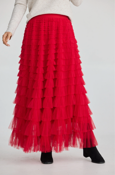 Chance Skirt Berry Red