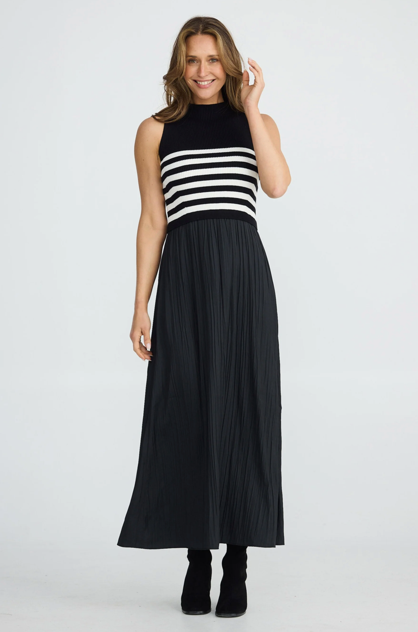Gabriel Dress Black w White